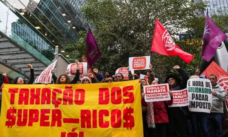 Manifestantes protestaram na Faria Lima nessa quinta-feira (3)