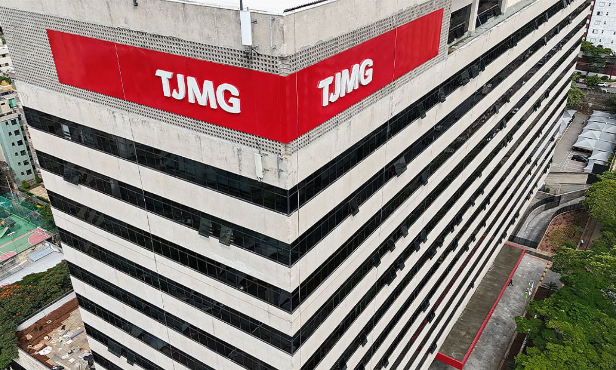 A fachada do TJMG, em BH